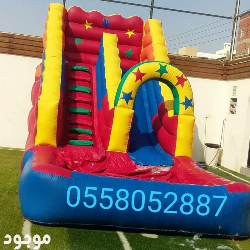 نطيطات، زحاليق مائيه، ملعب صابوني، متاهات، للإيجار الرياض 0558052887