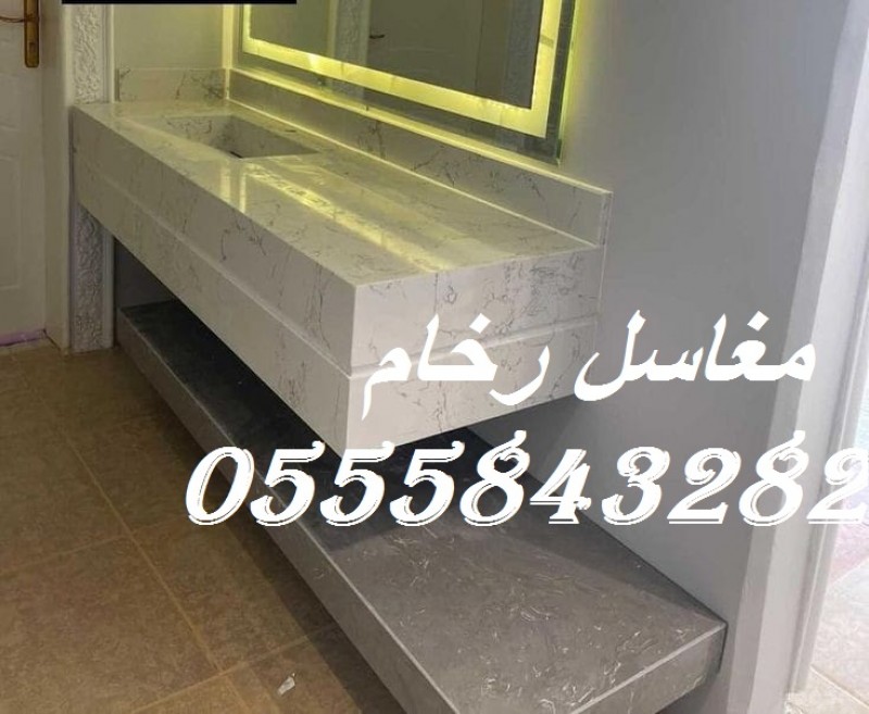 مغاسل رخام , ديكورات حمامات فاخرة 