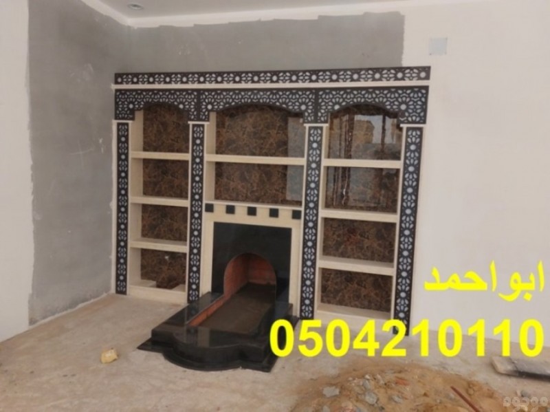 ديكور مشبات نار ديكور مشبات جبس